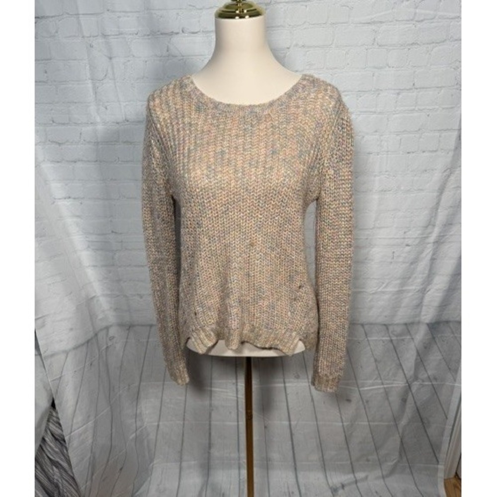 Jessica Simpson Chunky Knit Speckled Sweater Multicolor Women's M EUC